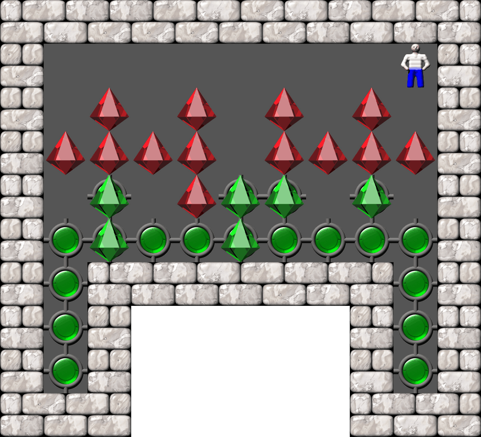Сокобан Bugs collection 3 уровень 28